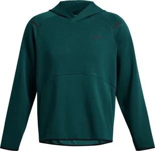 Under Armour Bluza męska UNDER ARMOUR z kapturem UA Unstoppable Fleece Zielona S - Bluzy męskie - miniaturka - grafika 1