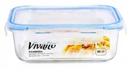 Pojemniki kuchenne - SZKLANY POJEMNIK NA ŻYWNOŚĆ HERMETYCZNY 800ml AR - miniaturka - grafika 1