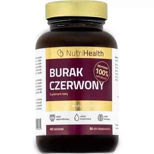 Nutri Health Burak Czerwony 60 Tabletek - Włosy, skóra, paznokcie - miniaturka - grafika 1