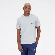 Koszulki męskie - Koszulka męska New Balance MT31542AG  szara - miniaturka - grafika 1
