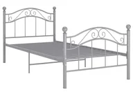 Łóżka - Minimalistyczne szare łózko z metalu 90x200 cm A0-D89 - miniaturka - grafika 1