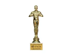 Statuetka "Za osiągnięcie 40-tych urodzin" - 18 cm - Gadżety na imprezę - miniaturka - grafika 1