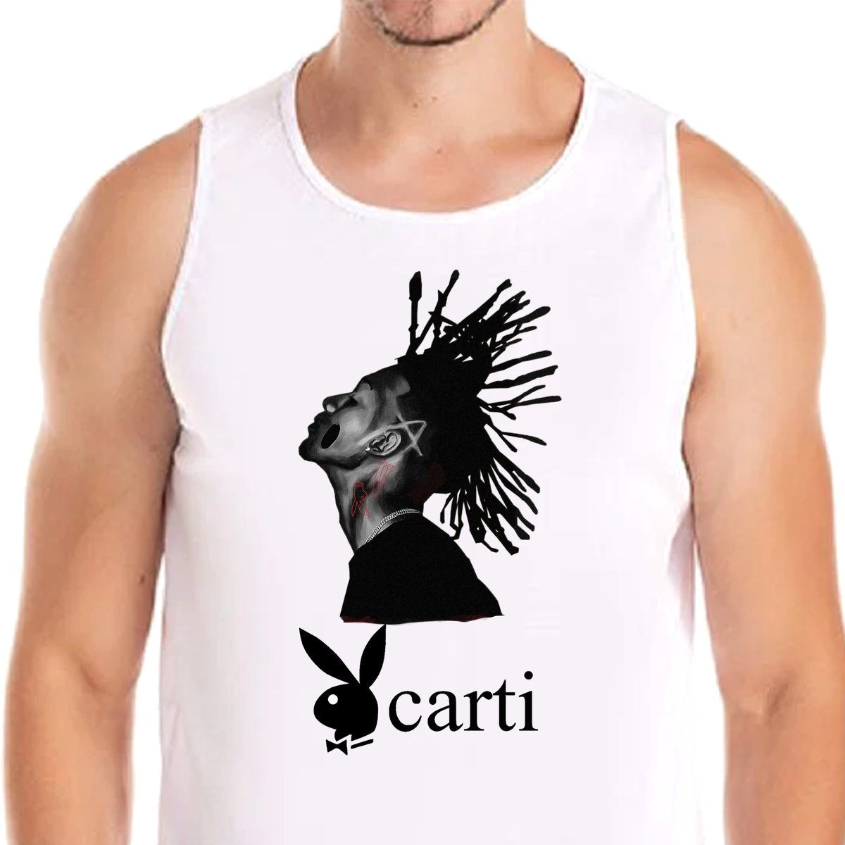 3347 TANK KOSZULKA PLAYBOI CARTI RAP M