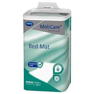 MoliCare Premium Bed Mat, podkłady chłonne, 60 cm x 90 cm, 5 kropli, 30 sztuk - Akcesoria dla osób starszych i niepełnosprawnych - miniaturka - grafika 1