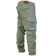 Spodnie męskie - spodnie bojówki YAKUZA PREMIUM - CARGO PANTS olive-XL - miniaturka - grafika 1