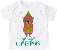 Koszulki dla dziewczynek - Koszulka dla dziecka świąteczna mikolajki22 - miniaturka - grafika 1