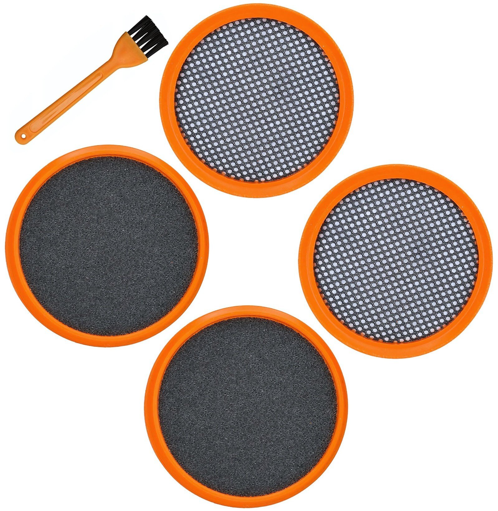 Novaza Tech 4 x Filtr HEPA do Philips Fc8009, Fc8081, Speedpro Aqua (Nowy Fc6719/01) Filtr do Odkurzacza + Szczotka do czyszczenia filtra