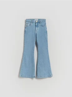 Reserved - Jeansy flare high waist - niebieski - Spodnie i spodenki dla dziewczynek - miniaturka - grafika 1