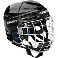 Hokej - Kask hokejowy Bauer Prodigy Combo Youth Różowy - miniaturka - grafika 1