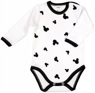 Body Niemowlęce , długi rękaw Myszka BIEL r 80 KLEKLE - Body dla niemowląt - miniaturka - grafika 1