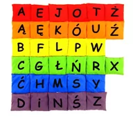 Worki na buty - Akson Akson, Worek gimnastyczny szkolny z literą A, czerwony - miniaturka - grafika 1