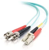 Kable komputerowe i do monitorów - C2G LC-ST 10Gb 50/125 OM3 Duplex Multimode PVC Fiber Optic Cable LSZH - Netzwerkkabel - ST multi-mode M zu LC Multi-Mode M - 1 m - 1 m - Glasfaser - Duplex - 50/125 Mikrometer - OM3 - halogenfrei - Aquamarin 85540 - miniaturka - grafika 1