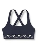 Biustonosze - adidas TRN MS 3B Logo, Biustonosz Sportowy Kobieta, Legend Ink/Wonder White, XSAC - miniaturka - grafika 1