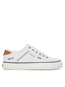 Trampki damskie - Mustang Trampki 1272-402 Biały - miniaturka - grafika 1