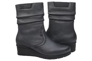Botki AXEL Comfort 4418 Marine Gold na Haluksy ocieplane Kosela Medic 9418 - Botki damskie - miniaturka - grafika 2