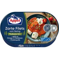 Konserwy i dania rybne - APPEL Toscana filety śledziowe MSC w pikantnym sosie pomidorowym 200g - miniaturka - grafika 1