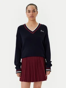 Guess Sweter V5BR01 Z1152 Granatowy Regular Fit - Swetry damskie - miniaturka - grafika 1