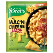 Majonezy i dressingi - Knorr Fix mac'n cheese o smaku bekonu 33 g - miniaturka - grafika 1