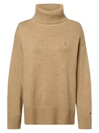 Swetry damskie - Tommy Hilfiger - Sweter damski, beżowy - miniaturka - grafika 1