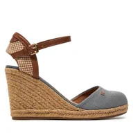 Espadryle damskie - Espadryle Wrangler Brava Women Wedge 20241056 Niebieski - miniaturka - grafika 1