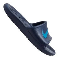 Klapki i japonki damskie - Klapki Nike Kawa Shower GS/PS Jr BQ6831-402 granatowe - miniaturka - grafika 1