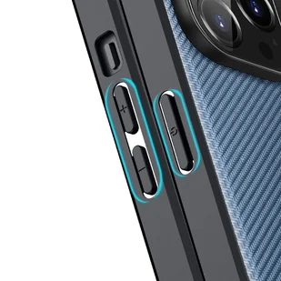 Dux Ducis Fino etui pokrowiec pokryty nylonowym materiałem iPhone 14 Pro niebieski - Etui i futerały do telefonów - miniaturka - grafika 6