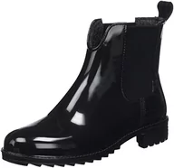 Kalosze damskie - Rieker Damskie kalosze P8280, czarne, rozmiar 36 UE - miniaturka - grafika 1