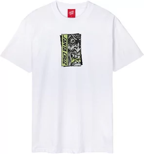 Koszulki męskie - t-shirt męski SANTA CRUZ ROSKOPP RIGID FACE FRONT TEE White - grafika 1