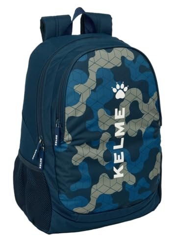 Safta KELME EPIC Plecak szkolny dla dzieci, idealny dla dzieci w różnym wieku, wygodny i wszechstronny, jakość i wytrzymałość, 32 x 16 x 44 cm, Granatowy, M, Casual