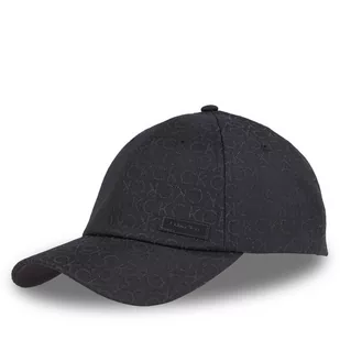 Czapka z daszkiem Calvin Klein Jacquard Monogram K50K511560 Jacquard Mono Black 0GK - Czapki męskie - miniaturka - grafika 1