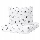 Pościel dla dzieci - Ikea Aftonsparv Pościel dziecięca 150x200 kosmos - miniaturka - grafika 1