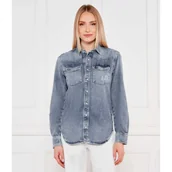 Koszule damskie - Liu Jo Jeansowa koszula | Relaxed fit - miniaturka - grafika 1