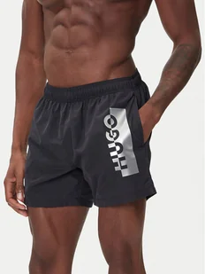 HUGO Szorty kąpielowe Silver 50549864 Czarny Regular Fit - Kąpielówki męskie - miniaturka - grafika 1