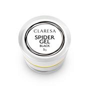 Żele do paznokci - Claresa Spider Gel Do Zdobień Black 5g - miniaturka - grafika 1