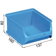 Skrzynki i torby narzędziowe - Allit pojemnik ProfiPlus nr 2B niebieski szeroki 137x160x82mm (456240) - miniaturka - grafika 1