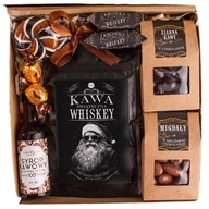 Zestawy upominkowe - KOSZ prezentowy świąteczny BOX POD CHOINKĘ ŚWIĘTA dla mężczyzny kawa, syrop, słodycze - miniaturka - grafika 1