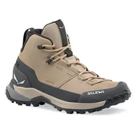 Buty trekkingowe damskie - Buty trekkingowe damskie Salewa Puez Leather Mid Powertex - miniaturka - grafika 1