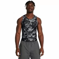 Koszulki sportowe męskie - Męski top treningowy Under Armour UA HG IsoChill Prtd Tank - czarny - UNDER ARMOUR - miniaturka - grafika 1