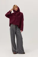 Apaszki i szaliki damskie - Balaklawa z kaszmirem Bedford bordowa - miniaturka - grafika 1