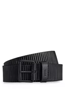 Paski - BOSS Męski pasek Scott-Cut_Sz35, czarny 1, 90, czarny (Black1) - miniaturka - grafika 1