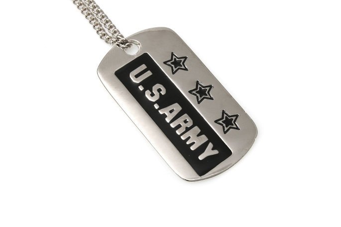Modny Stylizowany Nieśmiertelnik Us Army