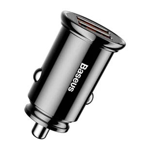 Baseus Circular inteligentna ładowarka samochodowa 2x USB QC3.0 Quick Charge 3.0 SCP AFC 30W czarny (CCALL-YD01) - Ładowarki samochodowe - miniaturka - grafika 4
