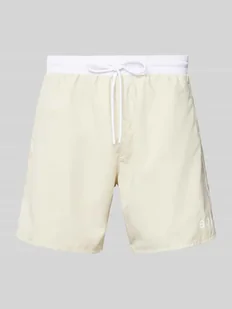 Spodenki kąpielowe o kroju relaxed fit z nadrukiem z logo model ‘STARFISH’ - Kąpielówki męskie - miniaturka - grafika 1