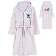 Szlafroki dla dzieci - Cool Club, Szlafrok dziewczęcy z kapturem, fioletowy, Lilo i Stitch - miniaturka - grafika 1