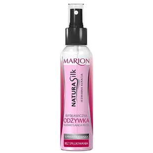 Marion Błyskawiczna odżywka rozświetlająca włosy - Natura Silk Instant Shine Conditioner Błyskawiczna odżywka rozświetlająca włosy - Natura Silk Instant Shine Conditioner - Pozostałe kosmetyki do pielęgnacji twarzy - miniaturka - grafika 4