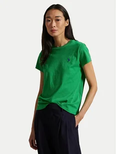 Polo Ralph Lauren T-Shirt 211898698032 Zielony Regular Fit - Koszulki i topy damskie - miniaturka - grafika 1