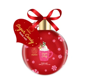 Aurora Sugar Candy Hot Cherry sól do kąpieli 500 g - Kosmetyki do kąpieli - miniaturka - grafika 1