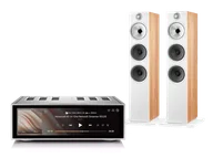 Zestawy stereo - Rose RS520 (srebrny) + 603 S2 (dąb) - miniaturka - grafika 1