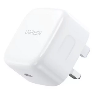 Ugreen ładowarka sieciowa USB Typ C Power Delivery 3.0 Quick Charge 4.0 20W 3A (wtyczka UK) biały (CD137) - Ładowarki do telefonów - miniaturka - grafika 3