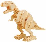 Puzzle - Robotime Puzzle 3D T-rex Drewniany Model Sterow - miniaturka - grafika 1
